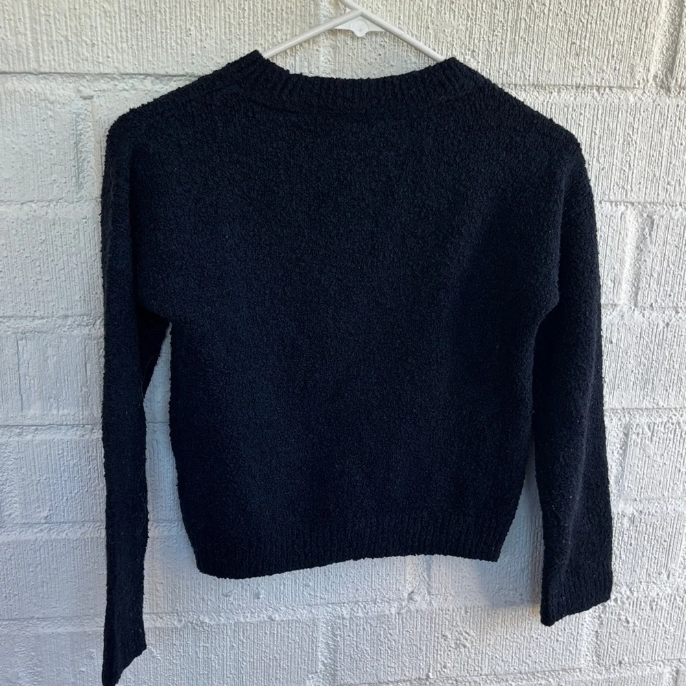 Gap Girls Kids Colorful 'Happy' Navy Blue Sweater sz L